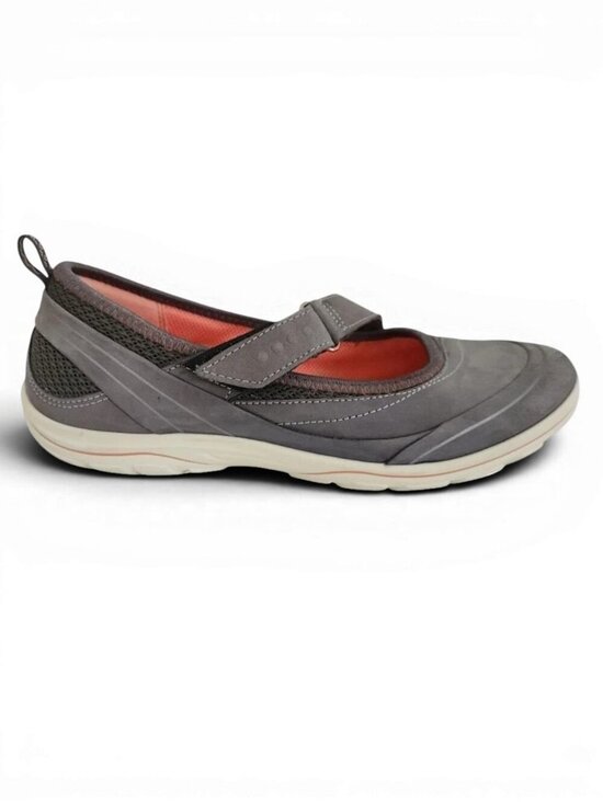 Ecco Shoes - ECCO Mary Jane Sport Flats - gray/pink - (36 EU = US 5-5.5) - Perfect condition
